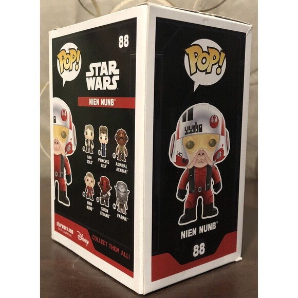 Funko Pop! Star Wars: Nien Nunb #88 GameStop Exclusive Vinyl Figure Bobblehead - Picture 4 of 12